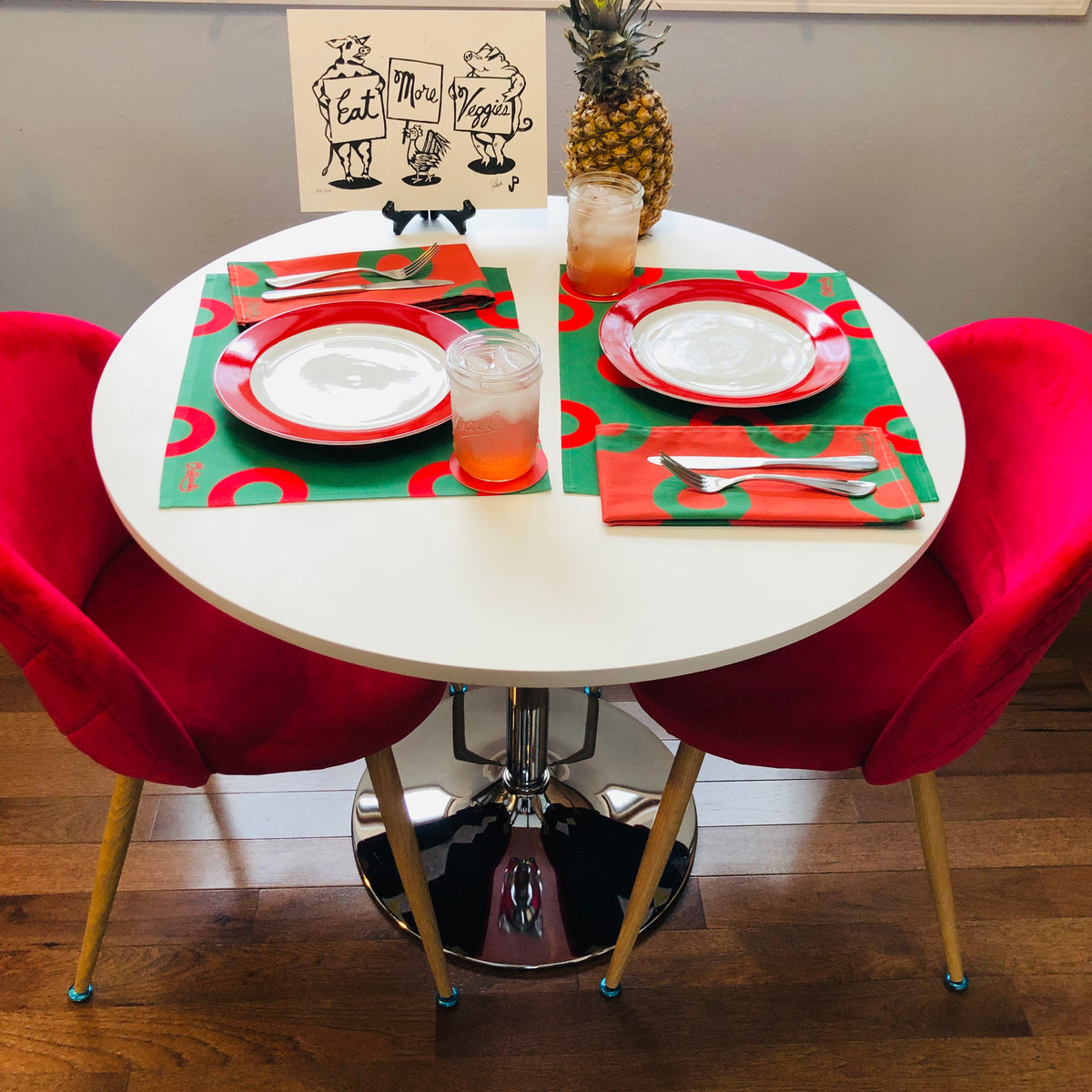 Holiday Donut Placemats & Napkins (Set of 2)