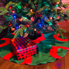 Load image into Gallery viewer, Holiday Donut Christmas Tree Skirt, Fishman Donut Tree Skirt
