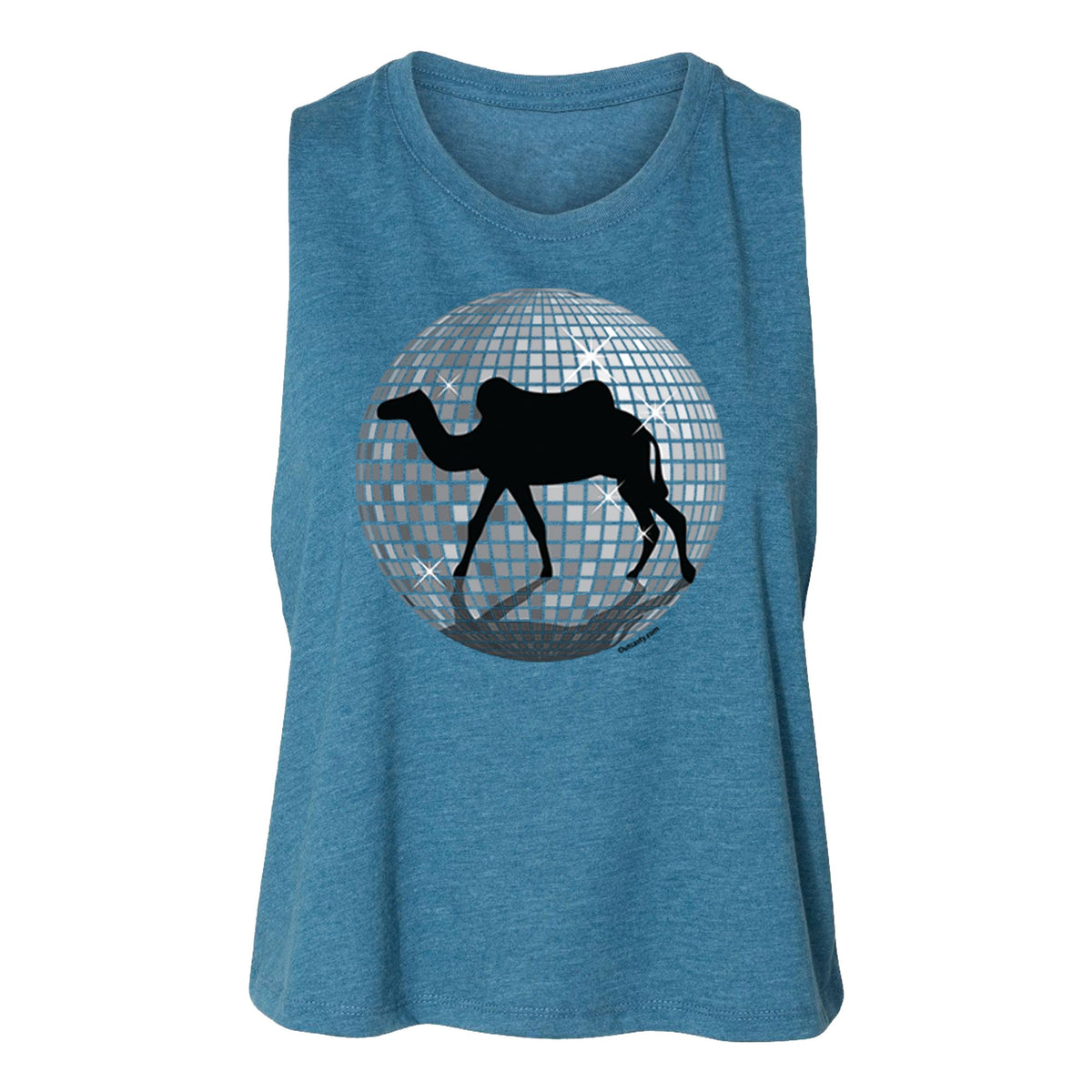 Camel Walk Women's Crop Racerback Tank