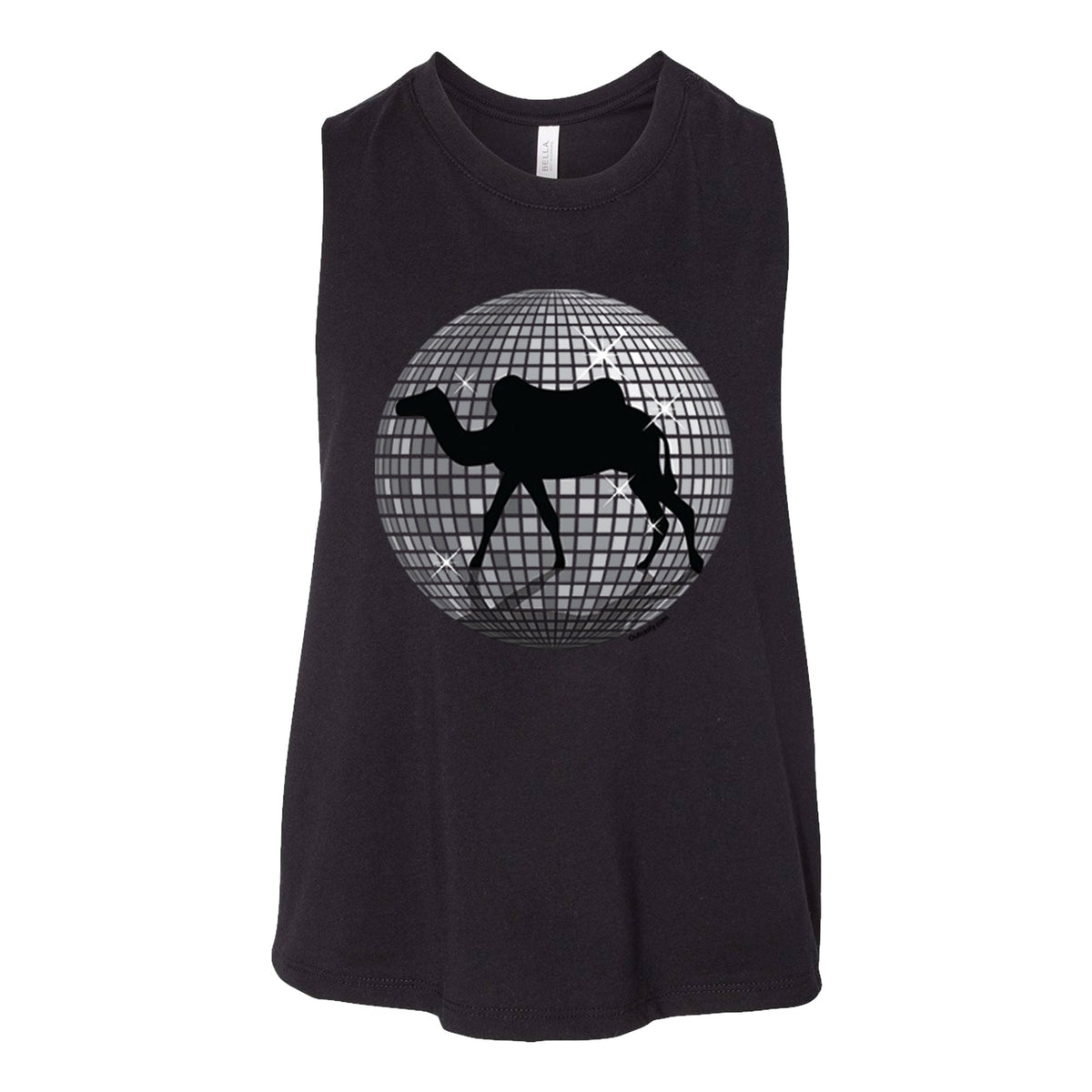 Camel Walk Women's Crop Racerback Tank