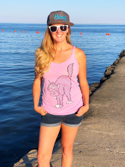 Poster Nutbag Women's Tri-Blend Racerback Tank