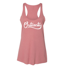 Load image into Gallery viewer, Outcasty Script Women&#39;s Tri-Blend Racerback Tank
