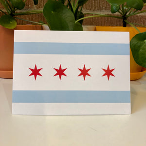 Chicago Flag Greeting Card, Chicago Card, Windy City Card