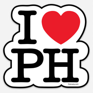 I Love PH Phish Sticker