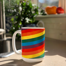 Load image into Gallery viewer, Rainbow Pride Flag Coffee Mug
