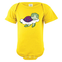 Load image into Gallery viewer, Turtle in The Clouds Baby Onesie
