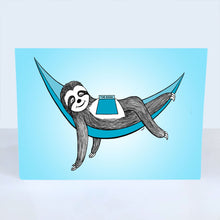Load image into Gallery viewer, Sloth Greeting Card
