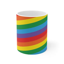Load image into Gallery viewer, Rainbow Pride Flag Coffee Mug

