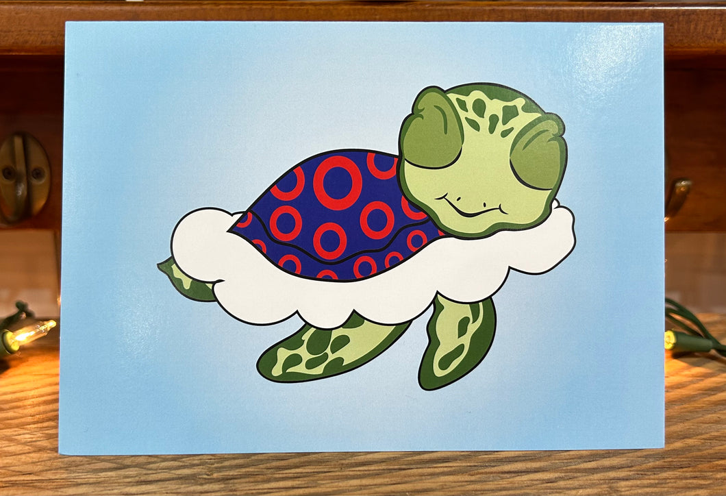 Turtle in the Clouds Greeting Card